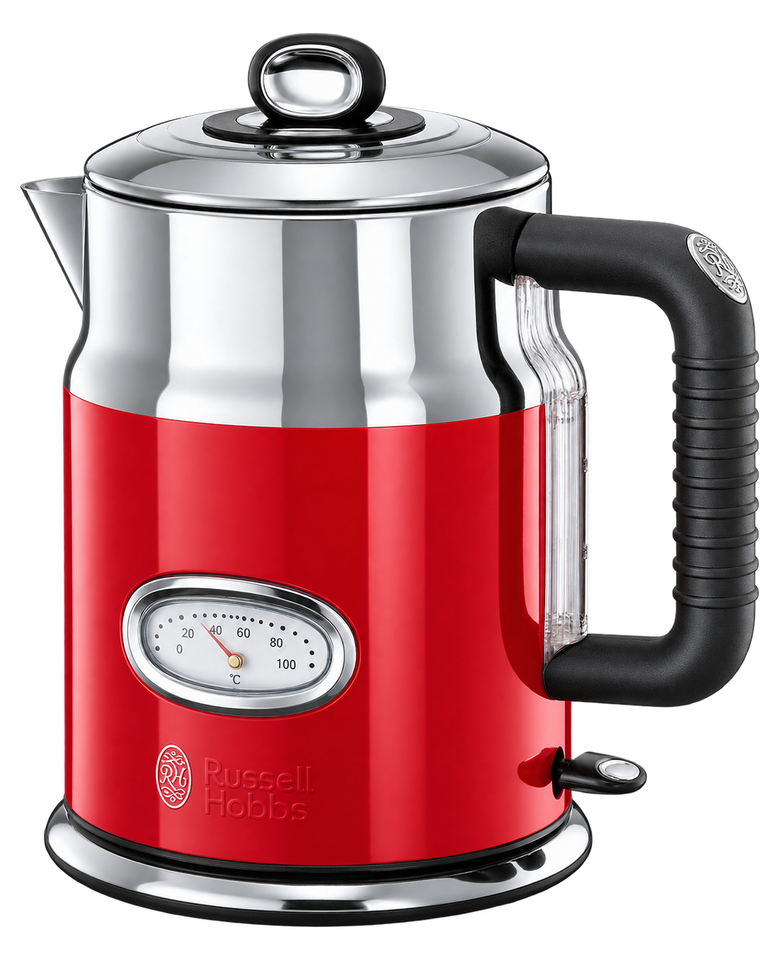 02-russell-hobbs-retro-kettle غلاية Russell Hobbs Retro Ribbon Red سعة 1.7 لتر - الصورة 1