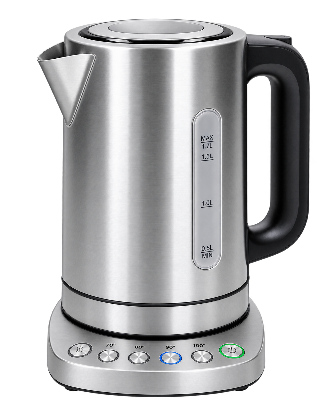 03-kodi-stainless-electric-kettle غلاية ستانلس ستيل Kodi Selection بقاعدة تحكم سعة 1.7 لتر - الصورة 1