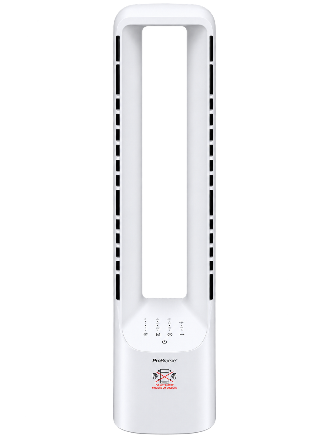 05-pro-breeze-40-bladeless-tower-fan-white مروحة برجية Pro Breeze بدون شفرات 40 بوصة أبيض - الصورة 1