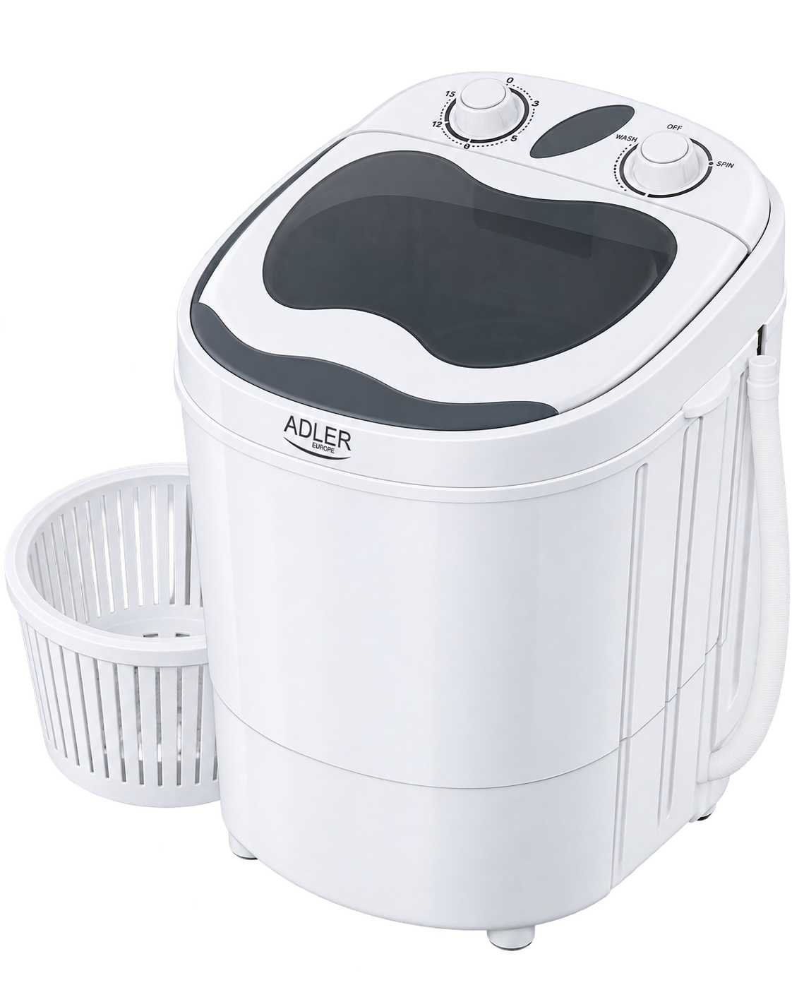 06-adler-ad8055-mini-washing-machine غسالة Adler AD8055 صغيرة نصف أوتوماتيك - الصورة 1