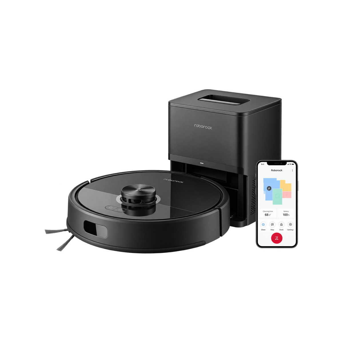16-roborock-q7-m5-plus-main مكنسة روبوت Roborock Q7 M5+ شفط ومسح مع تفريغ تلقائي - الصورة 1