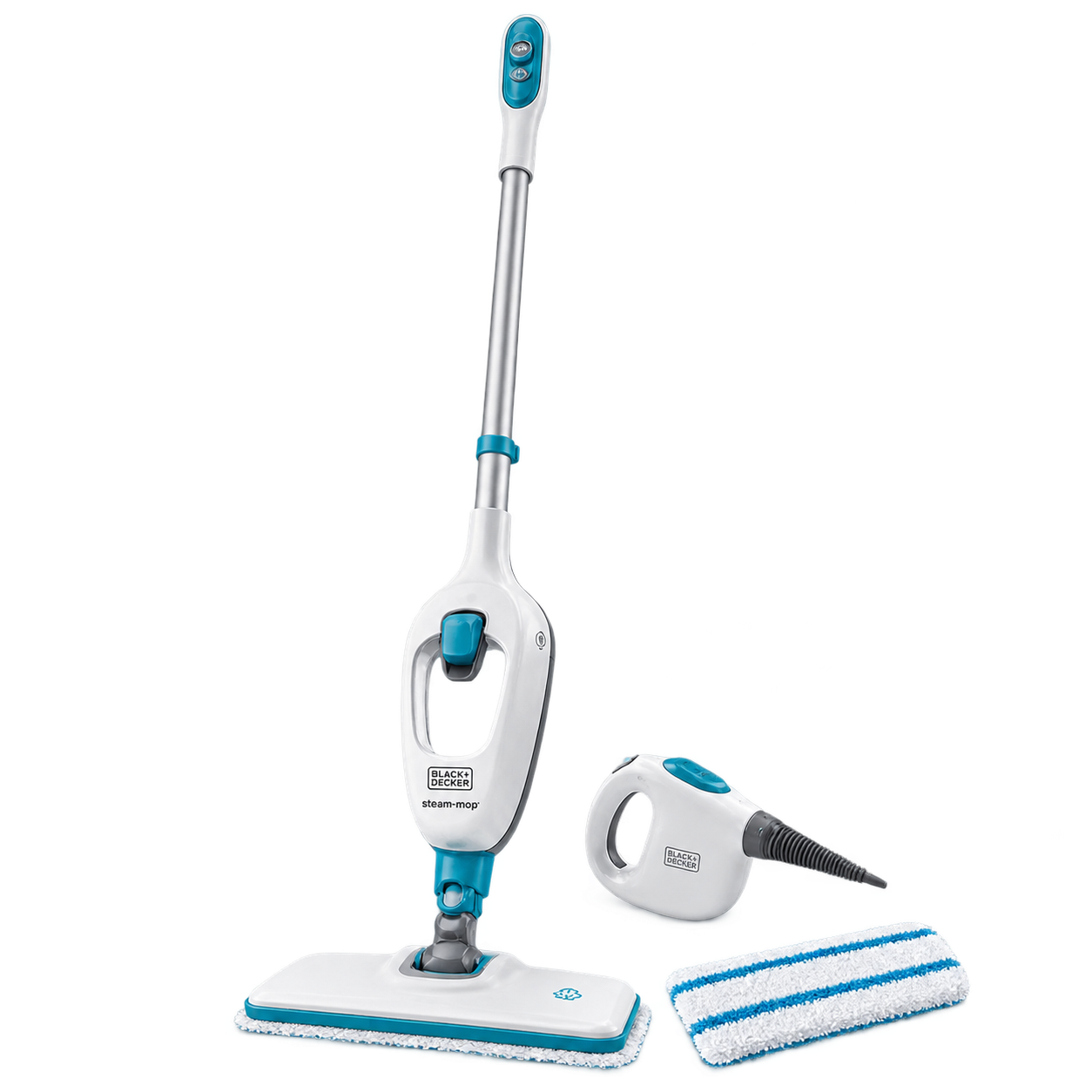 black_decker_steam_mop_set_cutout ممسحة بخار BLACK+DECKER 5 في 1 موديل FSMH13E5-B5 - الصورة 1